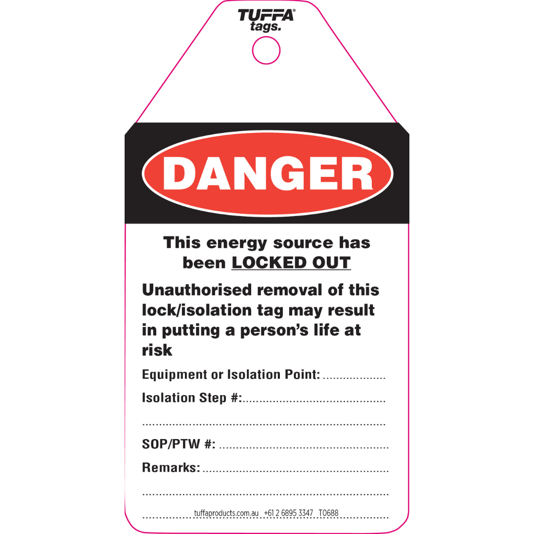 Lockout Tags | Safety Tags | Danger This Energy Source Has Been Locked ...